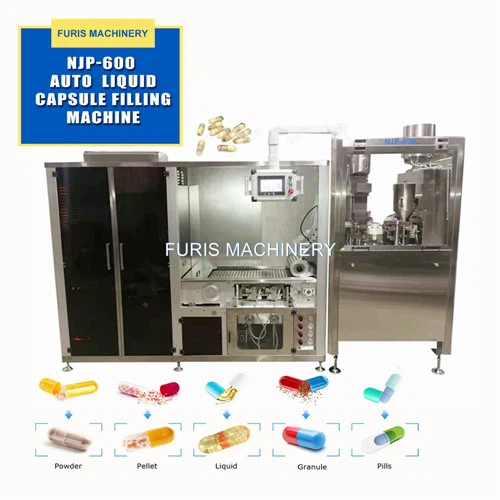 Limmaskin för automatisk kapselfyllning för flytande NJP-600